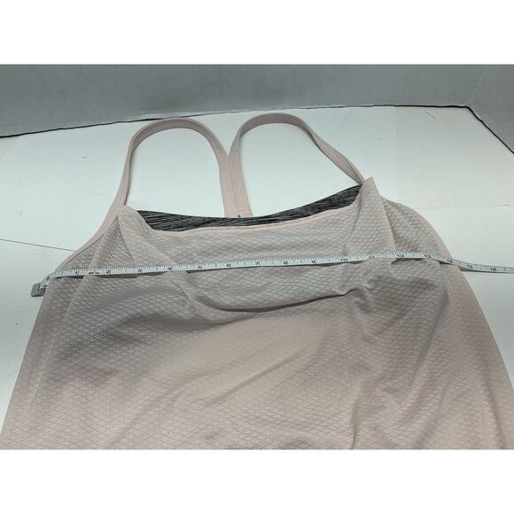 Lululemon Tank Top Women's Size 4/XS Pink Racerback Built In Bra No Limits Yoga - Picture 3 of 6